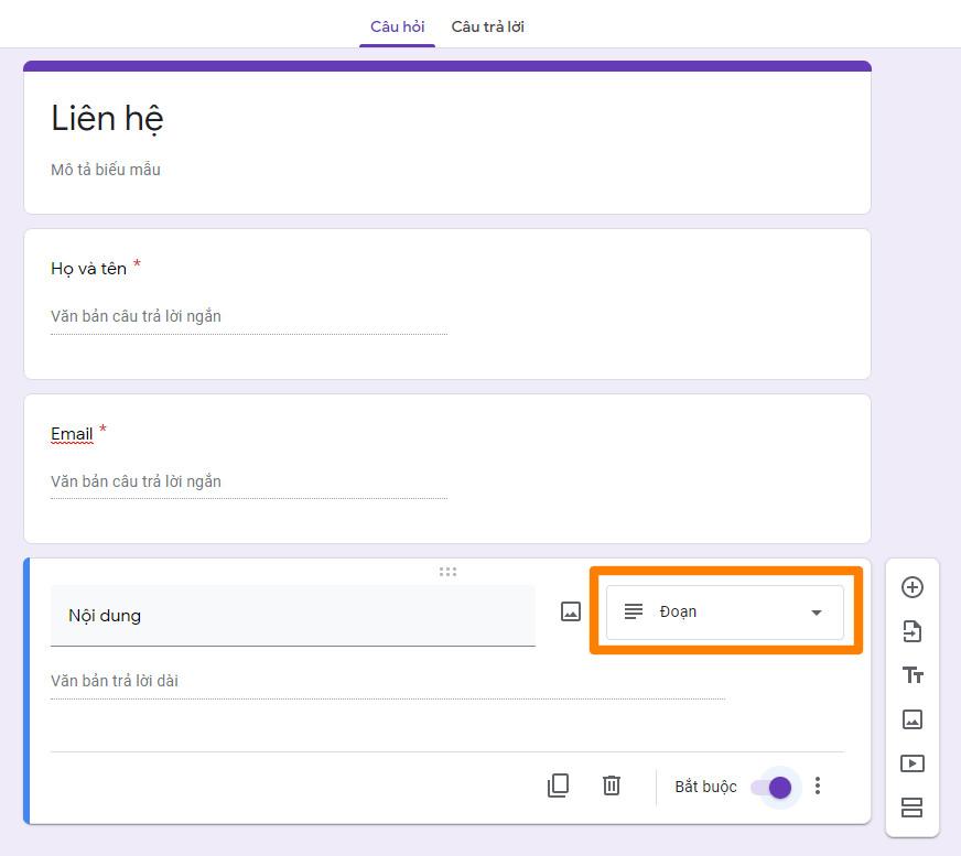 Tạo trang liên hệ cho WordPress với Google Forms