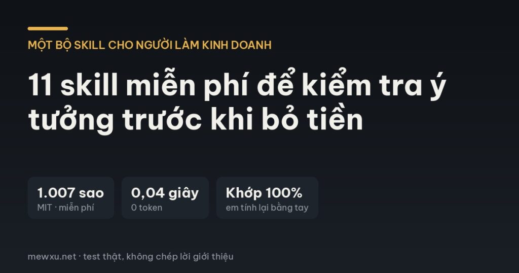 Ảnh đại diện: 11 skill miễn phí để kiểm tra ý tưởng trước khi bỏ tiền