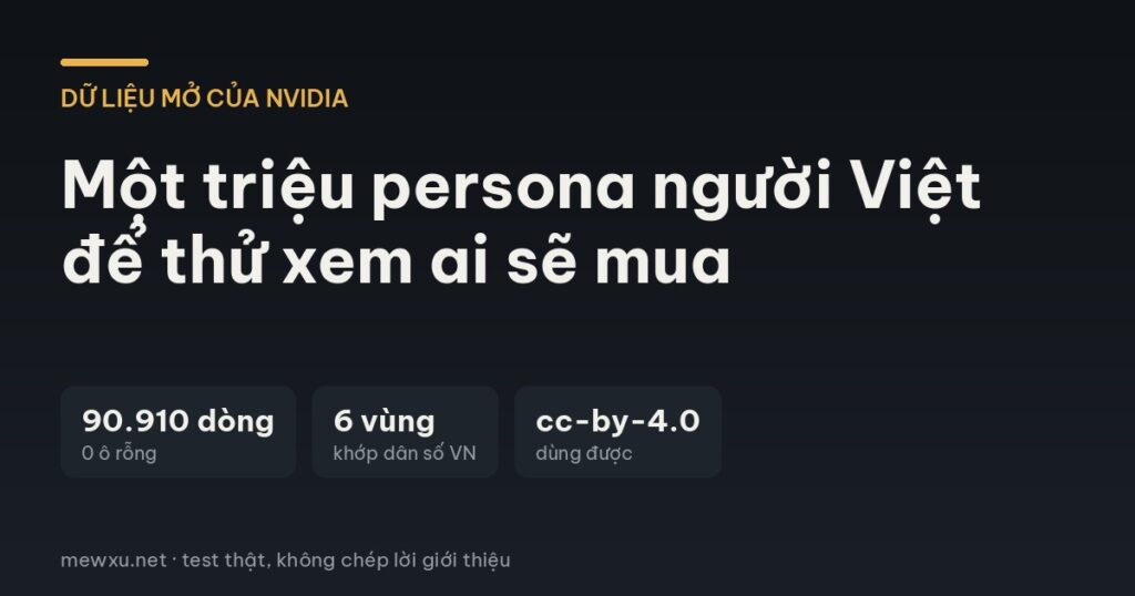 Ảnh đại diện: một triệu persona người Việt để thử xem ai sẽ mua